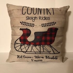 Christmas Sleigh Rides Pillow